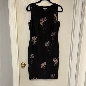 Floral Black Dress